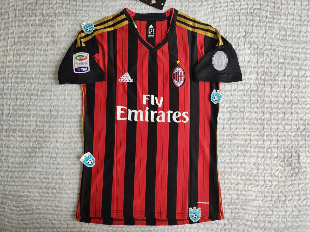 Adidas Milan Retro 2013-14 Kaka 22 Serie A Soccer Jersey - Official Team Shirt