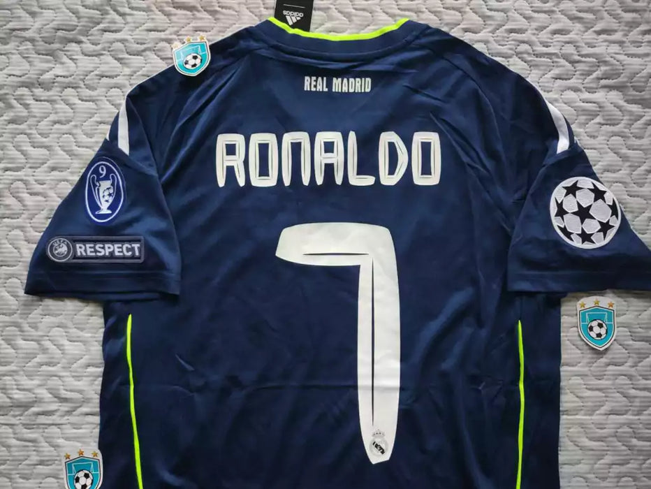 Adidas Real Madrid Retro 2010-11 Away Jersey Ronaldo 7 UCL Edition - Authentic Football Apparel