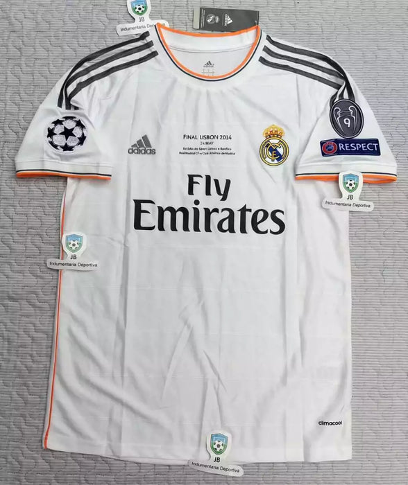 Adidas Real Madrid Retro 2013/14 Home Kit with Ronaldo 7 UCL - Authentic Football Jersey