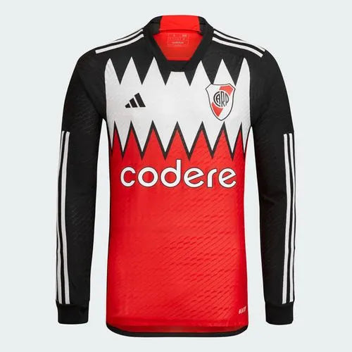 Adidas River Plate 23/24 Authentic Long Sleeve Alternative Jersey Official Football Men's Shirt