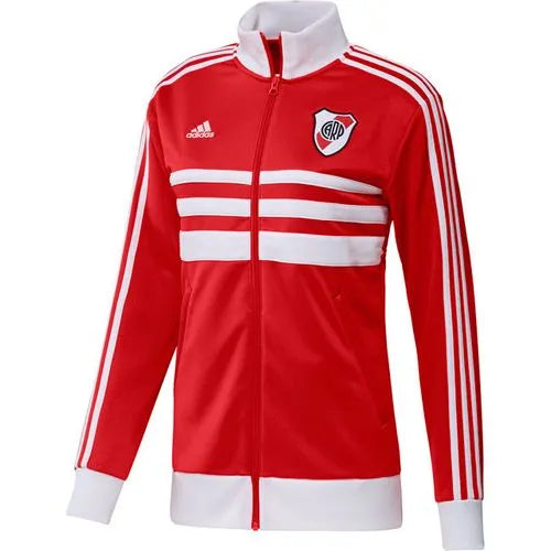 Adidas River Plate 3 Stripes Sports Jacket - Soccer Club Inspired Apparel