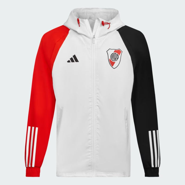 Adidas River Plate All-Weather Men's Jacket - Ultimate Team Spirit in Any Weather - Campera River Plate All-Weather Hombre Futbol