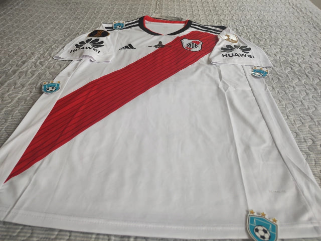 Adidas River Retro 2018 Final Libertadores Home Jersey - Authentic Football Shirt Commemorating Historic Victory