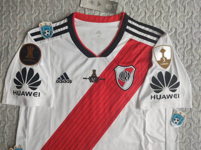 Adidas River Retro 2018 Final Libertadores Home Jersey - Authentic Football Shirt Commemorating Historic Victory