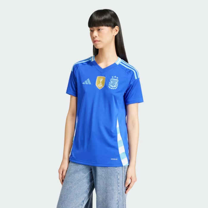 Camiseta Alternativa Argentina 24 de Adidas para Mujer Campeona Del Mundo, 3 Estrellas Azul