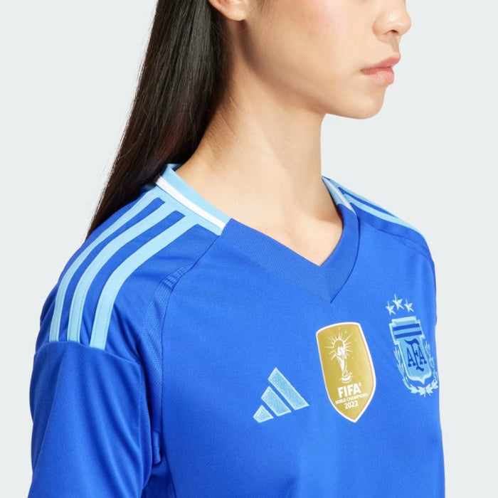 Camiseta Alternativa Argentina 24 de Adidas para Mujer Campeona Del Mundo, 3 Estrellas Azul