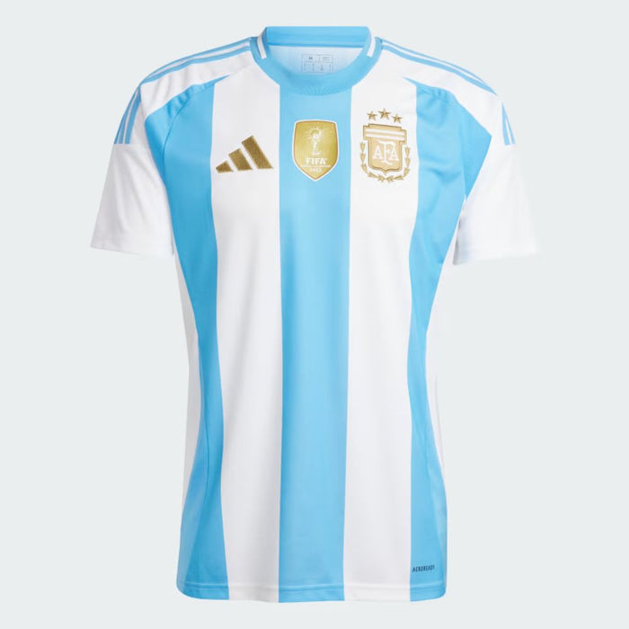 Adidas Camiseta Titular Argentina 3 Estrellas Parche Campeón 24 - ¡Celebra la Tercera Victoria!