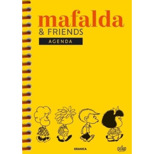 Agenda Mafalda Perpetua Anillada Friends Amarilla - Planners & Agenda - by Quino - Granica Agendas Editorial - (Spanish)