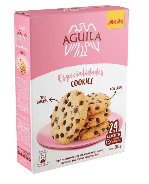 Águila Especialidades Cookies Powder Ready To Bake Cookies with Chocolate Chips, 300 g / 10.58 oz