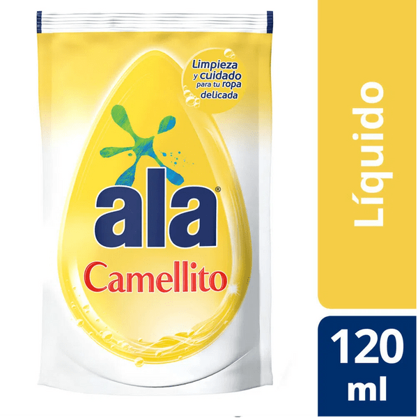 Ala Camellito Ropa Fina Matic Sabonete Líquido para Lavar a Roupa Delicado - Fórmula PH Neutra, 120 ml / 4 fl oz (pacote com 3) 
