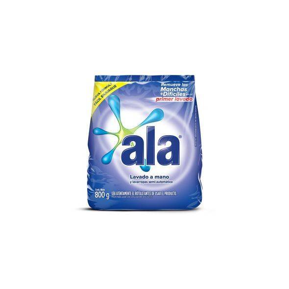 Ala Jabón En Polvo Soap Laundry Powder for Hand-Washing and Semi-Automatic Washing Machine, 800 g / 28.2 oz