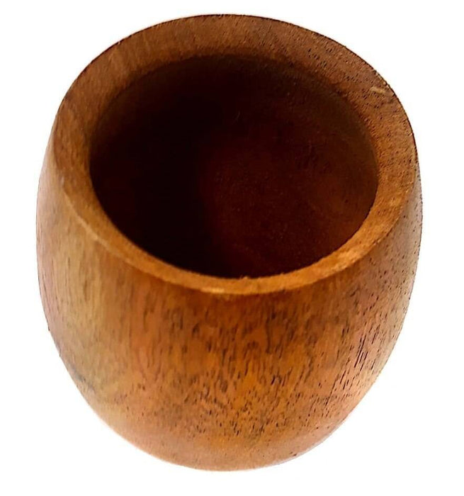 Algarrobo Carob Mate Oval Design Solid Wood with Slight Sweet Aroma