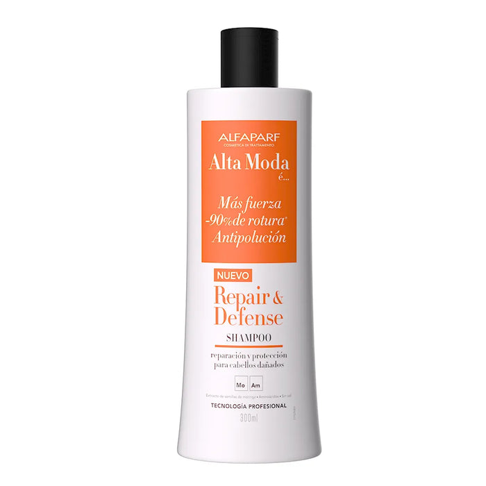 Alta Moda è Repair & Defense Shampoo - Hair Care for Extreme Damage Repair, Moringa Seed Extracts, Pollution Shield, Smooth & Soft Hair x 300 ml / 10.14 oz