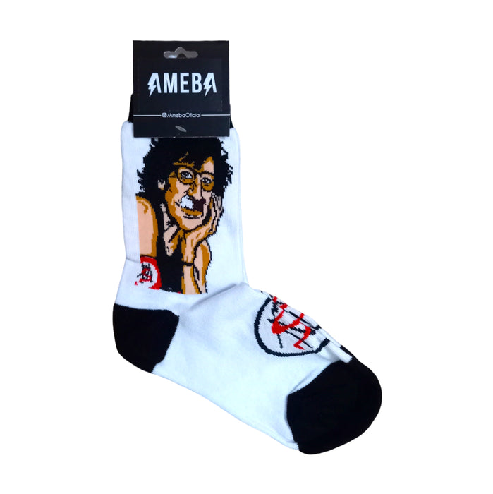 Ameba | Charlie García Iconic Rock Argentinian Socks | 35 cm x 10 cm