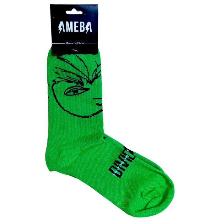 Ameba | Divididos Iconic Rock Argentine Band Socks - El Narigon del Siglo | 35 cm x 10 cm