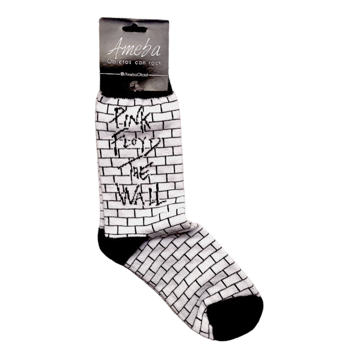 Ameba | Iconic World Band Pink Floyd 'The Wall' Socks | 35 cm x 10 cm
