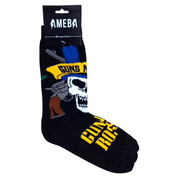 Ameba | Iconic World Rock Band Guns N' Roses Socks | 35 cm x 10 cm