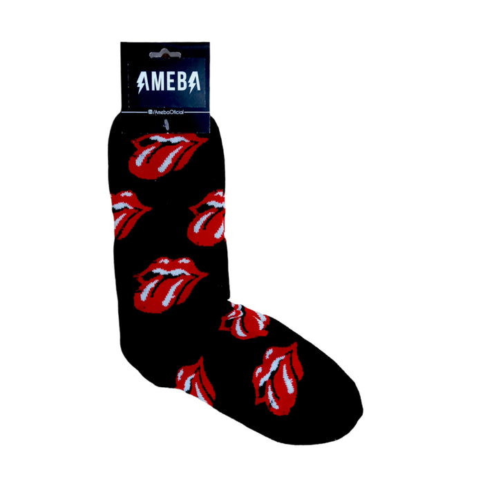 Ameba | Iconic World Rock Band The Rolling Stones Socks | 35 cm x 10 cm