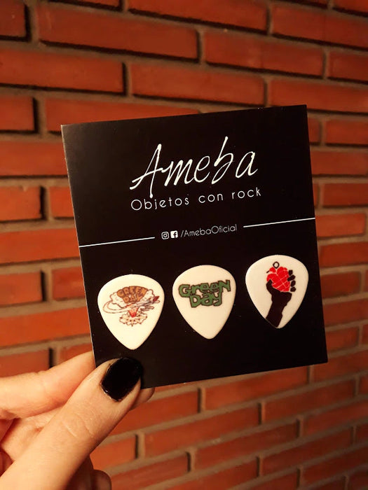 Ameba | Inspired by Green Day Set - 3 Picks for Guitarists