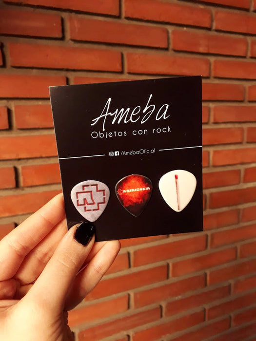 Ameba | Inspired by Rammstein Set - 3 Picks for Guitarists