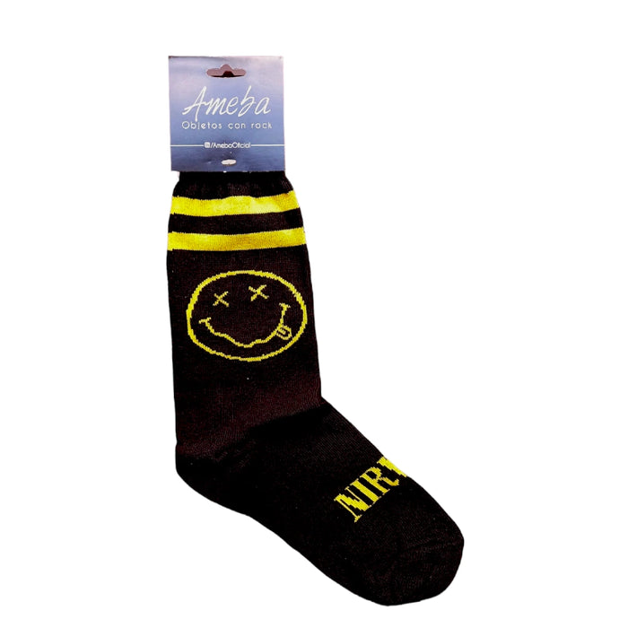 Ameba | Nirvana Nervemind Grunge Rock Iconic Socks | 35 cm x 10 cm
