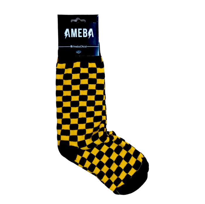 Ameba | Plaid Pattern Socks in Various Colors - Stylish and Comfortable | 35 cm x 10 cm