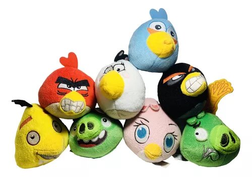 McDonald's Angry Birds Plush Toys Complete Collection 2015 (8 count)