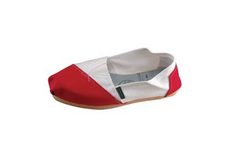 Arandu Reinforced Red & White Espadrille - Durable Comfort for Stylish Adventures