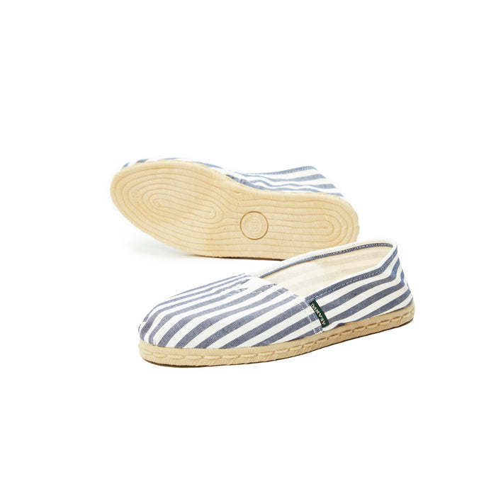 Arandu Striped Blue Espadrille with Yute and Rubber Sole - Classic Comfort & Style