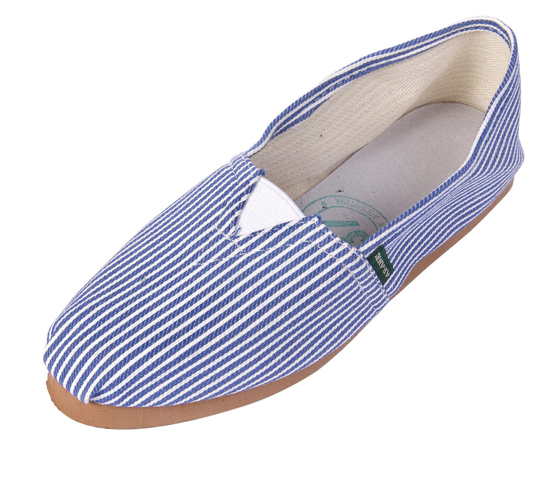 Arandu Striped Blue Printed Alpargata: Stylish and Comfy Footwear