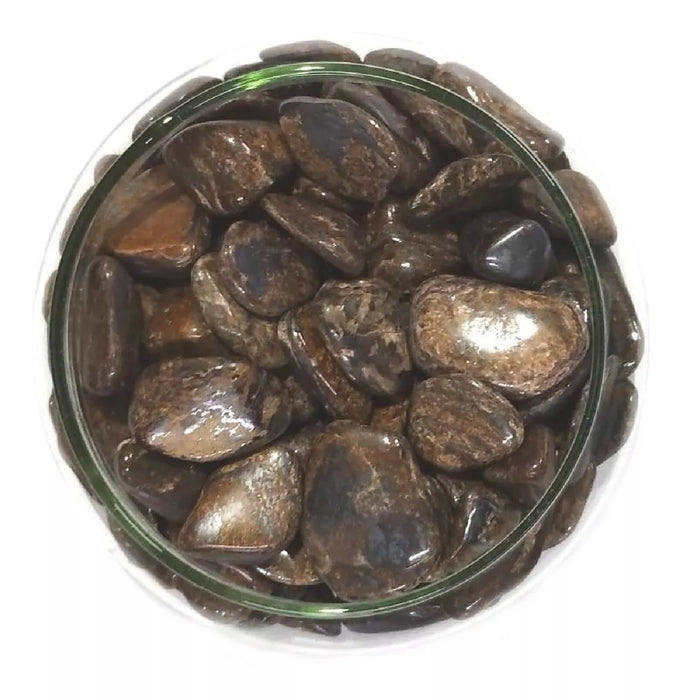 Arcana Caeli | Premium Rolled Bronzite Stone - Natural Energy Balance Crystal | Price for one unit