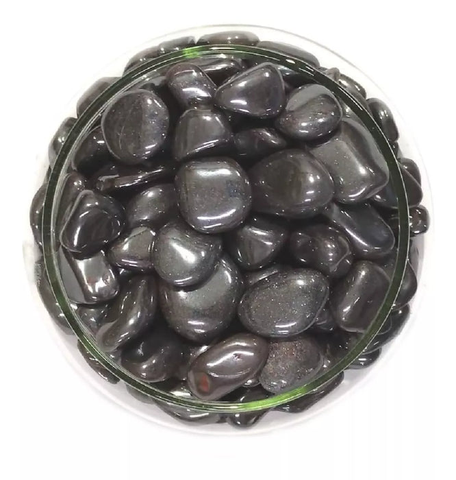 Arcana Caeli | Premium Tumbled Hematite Stone - Natural Energy Crystal | Price for 100g