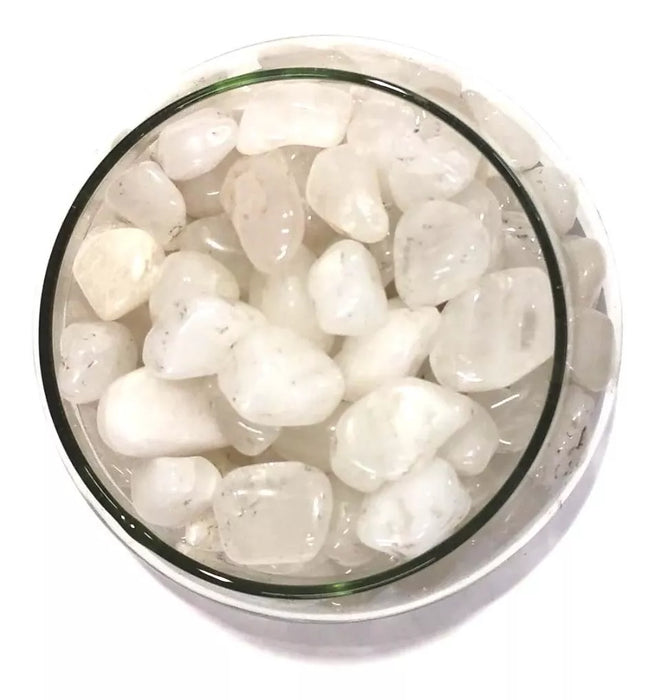 Arcana Caeli | Premium Tumbled White Quartz Stone - Natural Healing Crystal | Price for 100 g