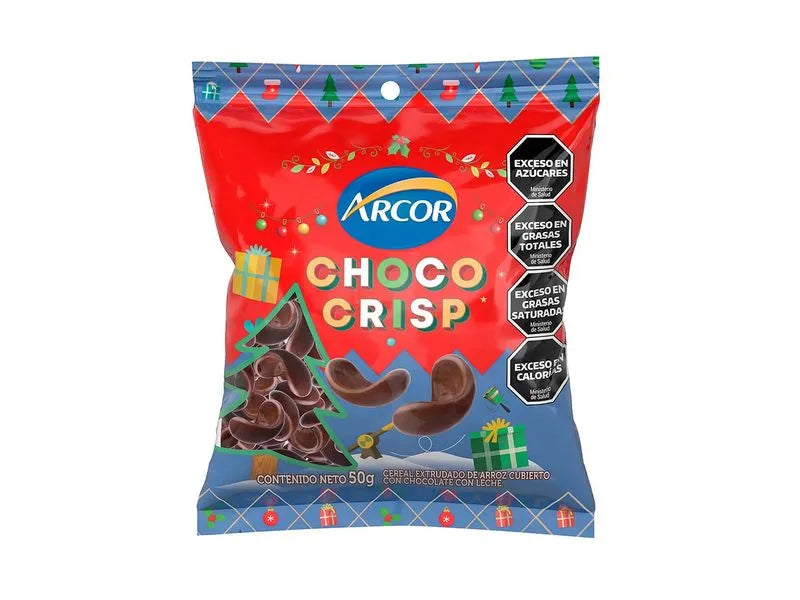 Arcor Choco Crisp Rice Cereal Covered in Milk Chocolate Cereal Bañado en Chocolate, 50 g / 1.76 oz (pack of 3)