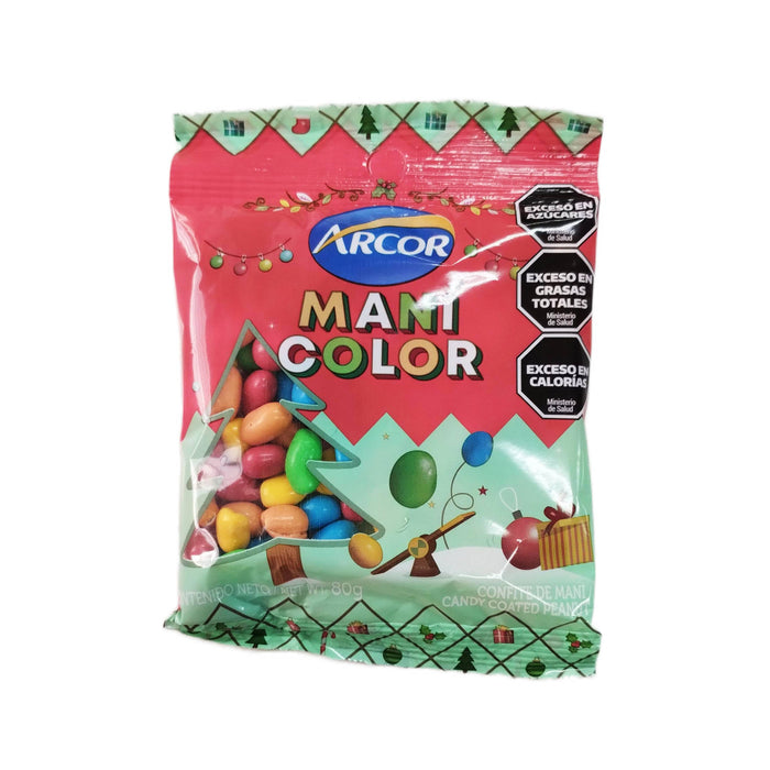 Arcor Maní Color Candied Peanuts Confites de Maní, 80 g / 2.8 oz