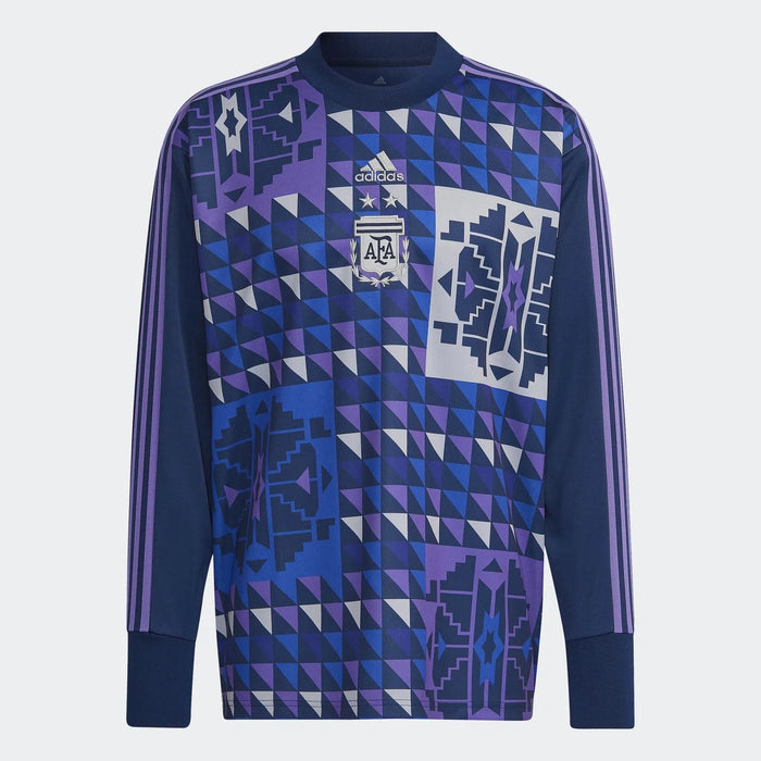 Argentina Adidas Icon  Goalkeeper Jersey - Experience Comfort with Colorful Mosaic Prints, 100% Recycled Materials