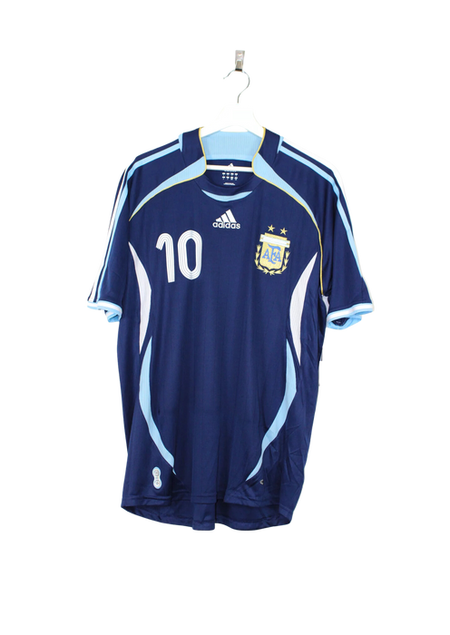 Argentina Alternative 2006 Shirt – Juan Roman Riquelme #10 Retro Jersey | Adapted Design Vintage Style | XL (one size fits all)