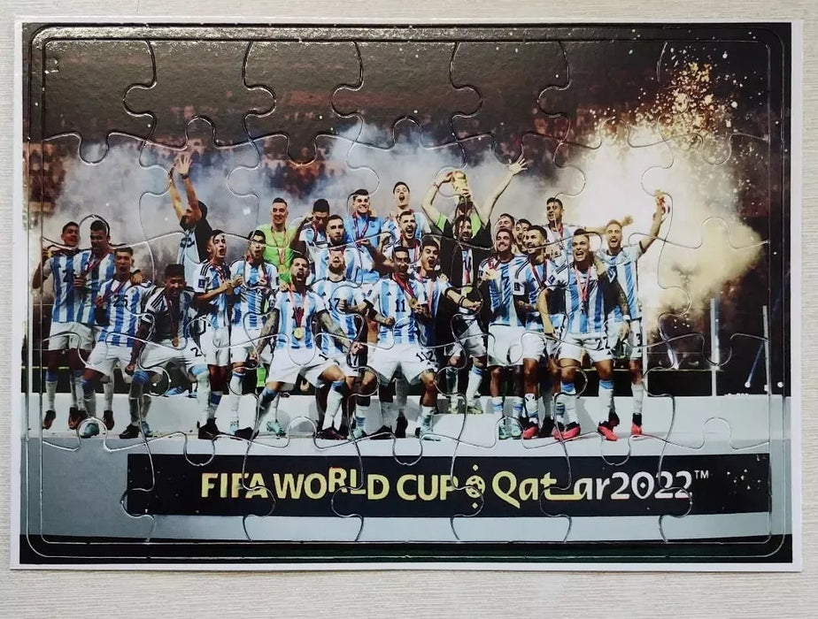 Argentina Football Team Puzzle - 35 Cardboard Pieces - 28 cm x 20 cm