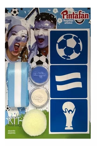 Argentina World Flag Face Painting Kit - Artistic Makeup