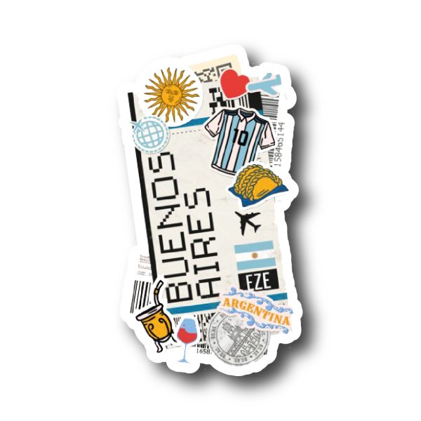 Argentina Buenos Aires Stickers - Mate, Notebook Decoration & More - Unique Designs
