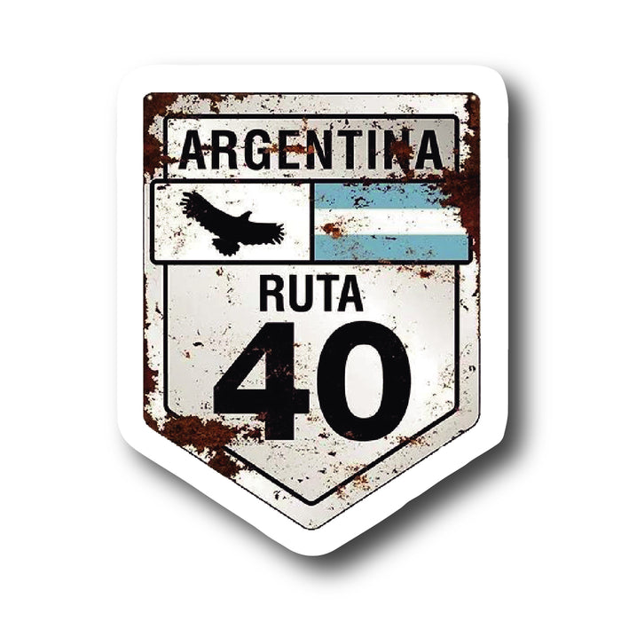 Calcomanías de la Ruta 40 de Argentina: Calcos Premium de 6cm Resistentes a los Rayos UV para Amantes de la Aventura