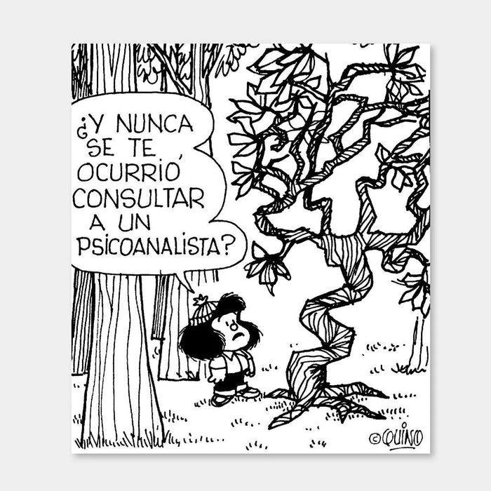 Argentinian Comic Magnet - Comic Art, 9.5 cm x 8 cm - Humorous Psychologist
