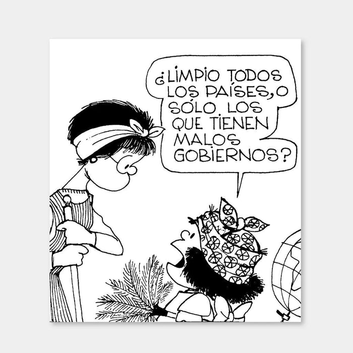 Argentinian Comic Magnet - Comic Art, 9.5 cm x 8 cm - Political Humor