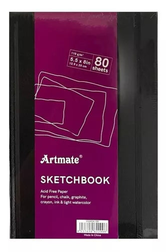 Artmate Sketch Book - HSHSK-85 - 80 Sheets Smooth - Boceto Line - 22 cm x 14 cm - Bound Design