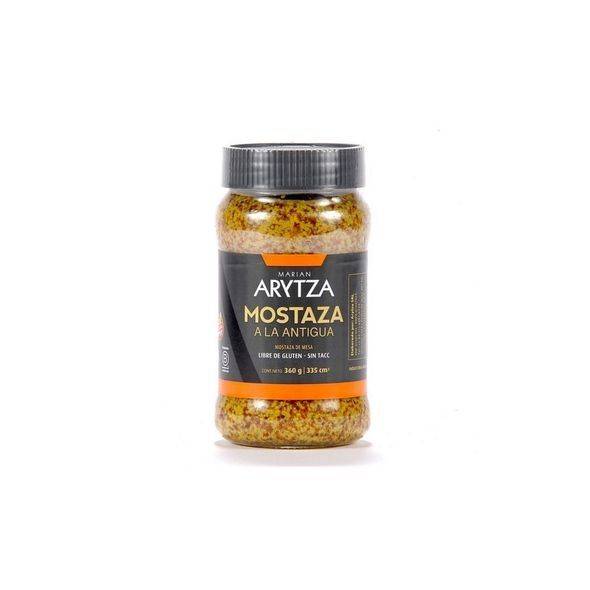 Arytza Mostaza A La Antigua Premium Mustard Old Style Brown Mustard Seeds - Gluten Free, 360 g / 12.7 oz