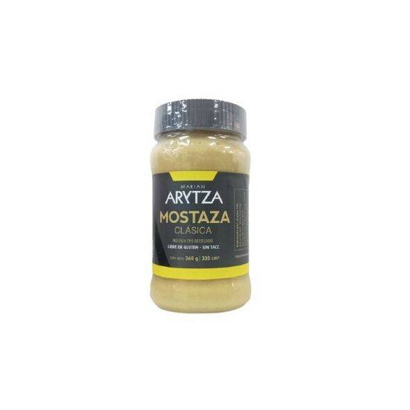 Arytza Mostaza Clásica Premium Mustard Düsseldorf Style Creamy & Smooth - Gluten Free, 360 g / 12.7 oz
