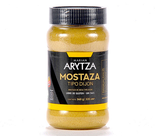 Arytza Mostaza Tipo Dijon Premium Dijon Mustard Creamy Texture - Gluten Free, 360 g / 12.7 oz