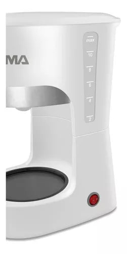 Atma CA8133P Coffee Maker - Glass Carafe, Detachable Filter Holder, Non-Stick Heating Base, Luminous Switch - 850 W