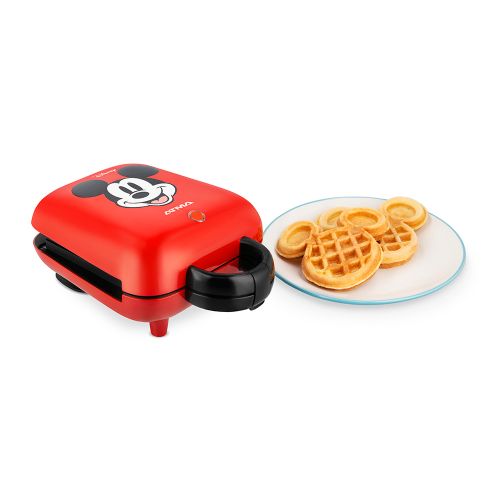 Disney Mickey Mouse Waffle Iron Maker Non Stick New Red