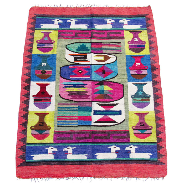 Authentic Alpaca Tapestry: Nazca Double Design | Northern Argentine Style